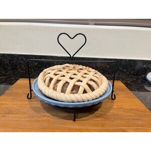 Fiesta Blue Pie Plate Display Set